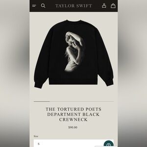 Taylor swift TTPD crewneck sweater (brand new!)